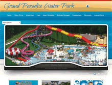 Tablet Screenshot of grandparadisewaterpark.com